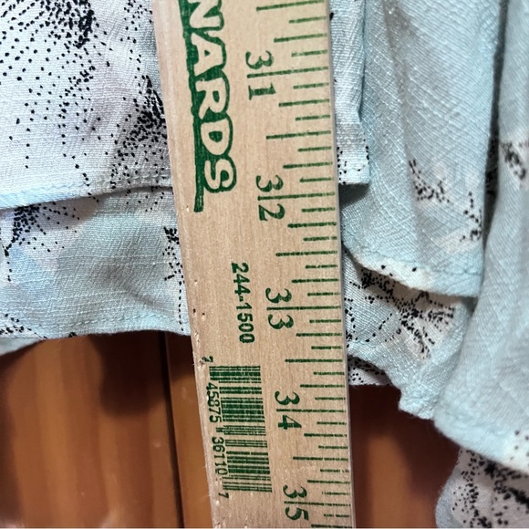 Free People French Quarter Mini Wrap Dress Blue Floral Size Large - Picture 12 of 12